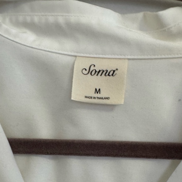 Soma Style Essentials No Iron Cotton Shirt Size M Medium NWT - Picture 4 of 4